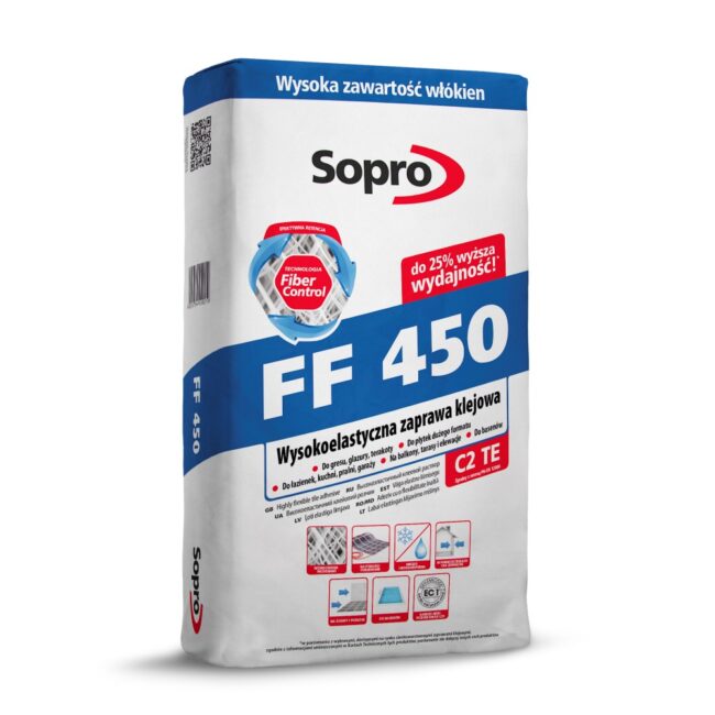 SOPRO FF 450 Elastyczna zaprawa klejowa 25kg