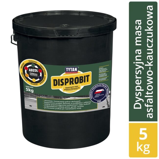 Dyspersjna masa asfaltowo-kauczukowa DISPROBIT ASF-K 5kg SELENA