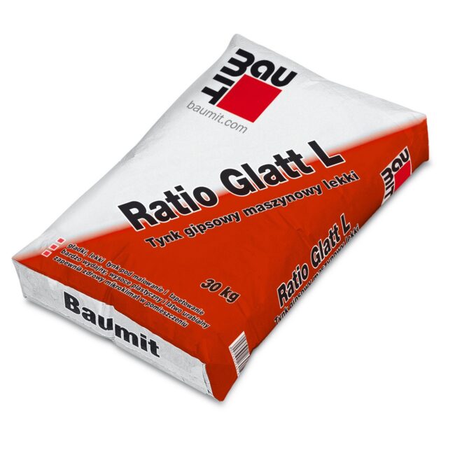 BAUMIT Ratio GlattL Tynk gipsowy maszynowy LEKKI 30kg