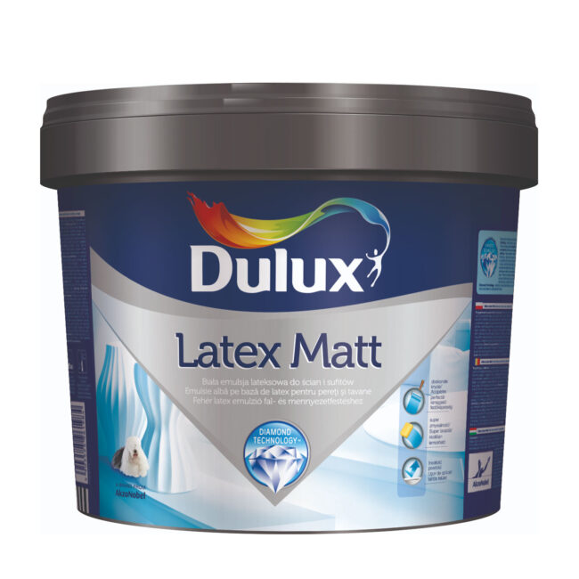 Farba biała lateksowa do ścian i sugitów LATEX MATT 3L