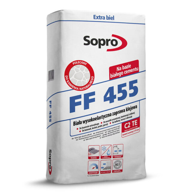 SOPRO FF 455 Elastyczna zaprawa klejowa 25kg