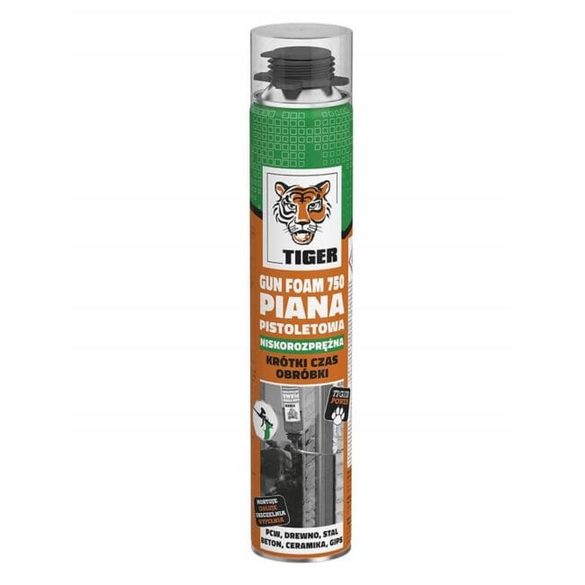 Piana pistoletowa TIGER750 GUNFOAM 700ml niskoprężna DEN BRAVEN